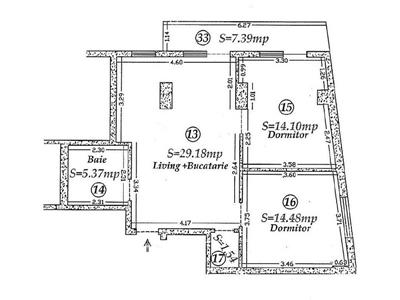 Apartament 2 camere/Decebal/Centrala proprie